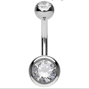 FREE WITH PURCHASE ✨ 14g Surgical Steel Belly Ring Jewelry 💎